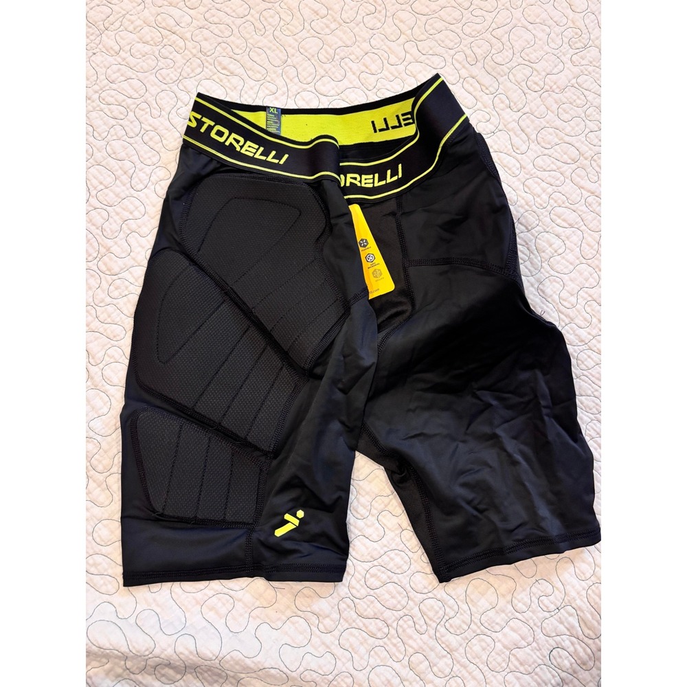 Storelli BodyShield Impact Sliders Padded Compression Shorts Black XL